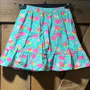 Gymboree Tropical Flamingo Skirt - Pink and Teal